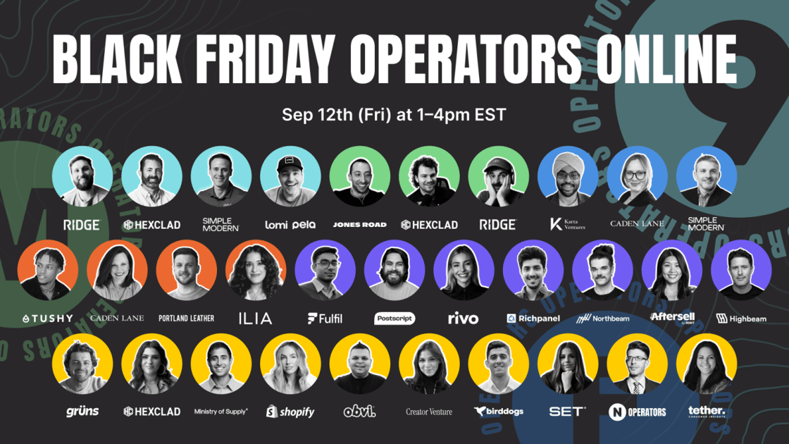 Operators Online BFCM
